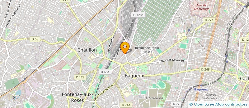 localisation de l'entreprise MONSIEUR XAVIER RIGAUD à BAGNEUX