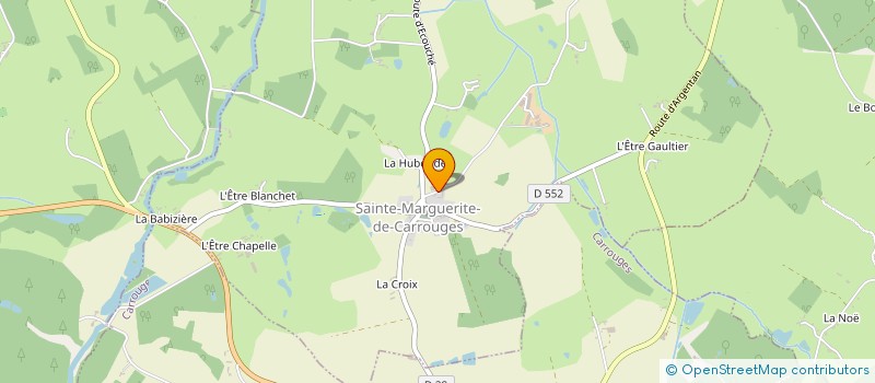 localisation de l'entreprise MONSIEUR XAVIER RIOULT DE NEUVILLE DE LAVERGNE DE CERVAL à SAINTE-MARGUERITE-DE-CARROUGES
