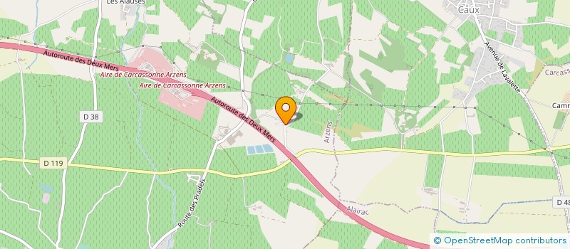 localisation de l'entreprise MONSIEUR XAVIER RIVETTI  ARZENS