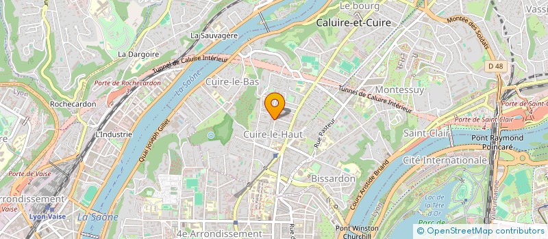 localisation de l'entreprise MONSIEUR XAVIER RIVOIRE  CALUIRE-ET-CUIRE