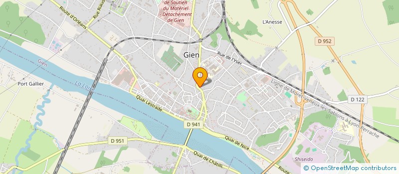 localisation de l'entreprise MONSIEUR XAVIER RIZET à GIEN