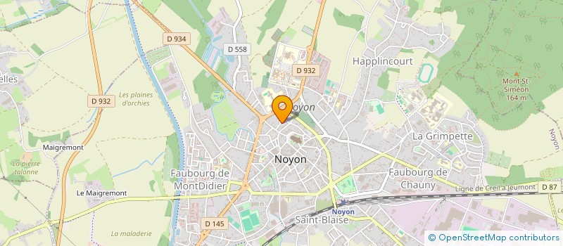 localisation de l'entreprise MONSIEUR XAVIER ROBINET  NOYON