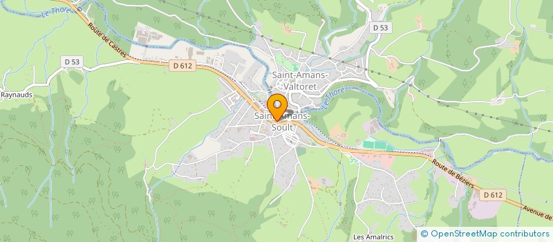 localisation de l'entreprise MONSIEUR XAVIER ROCA  SAINT-AMANS-SOULT