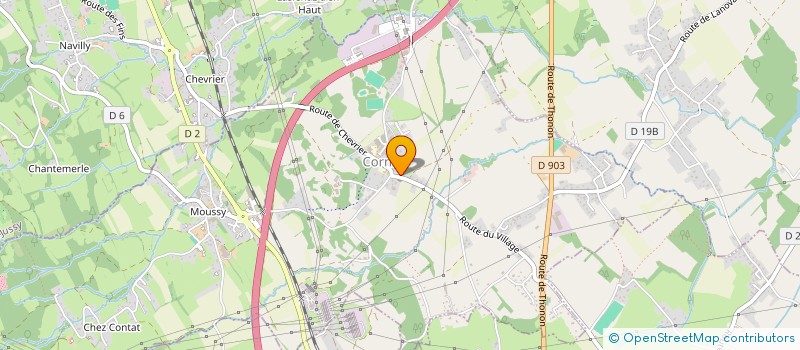 localisation de l'entreprise MONSIEUR XAVIER ROCHE  CORNIER