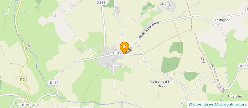 localisation de l'entreprise MONSIEUR XAVIER ROCHER  BITRY