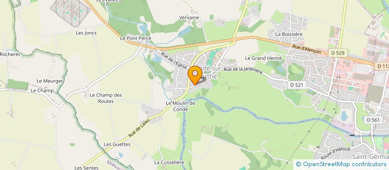localisation de l'entreprise MONSIEUR XAVIER ROCTON à CONDE-SUR-SARTHE