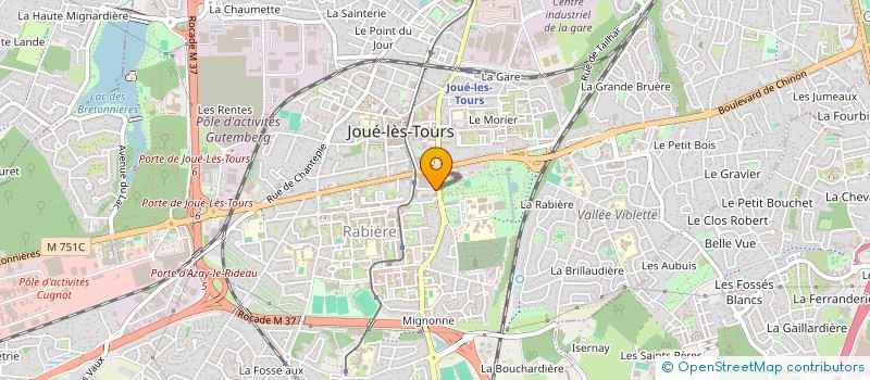 localisation de l'entreprise MONSIEUR XAVIER RODRIGUEZ  JOUE-LES-TOURS