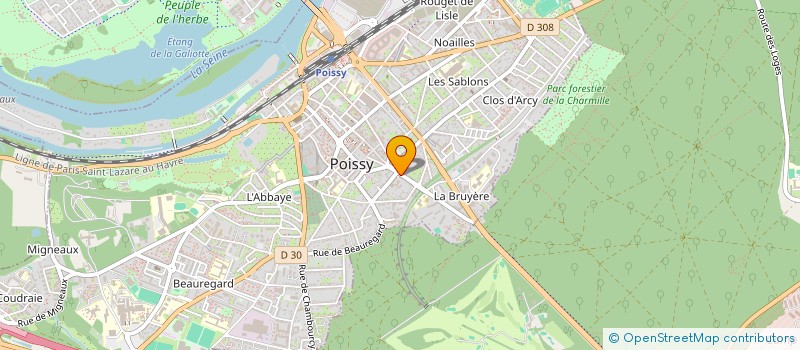 localisation de l'entreprise MONSIEUR XAVIER RODRIGUEZ  POISSY