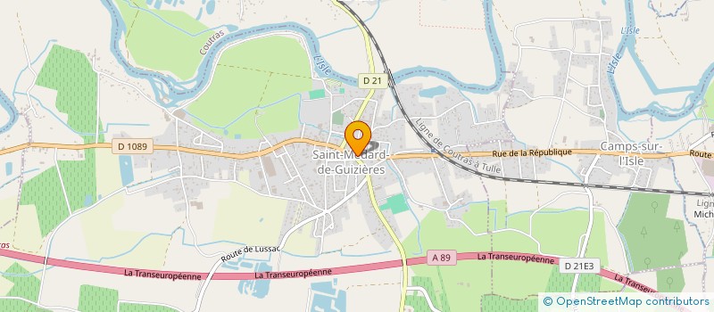 localisation de l'entreprise MONSIEUR XAVIER ROSE  SAINT-MEDARD-DE-GUIZIERES