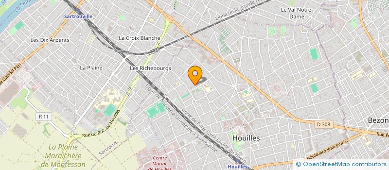 localisation de l'entreprise MONSIEUR XAVIER ROSO  HOUILLES