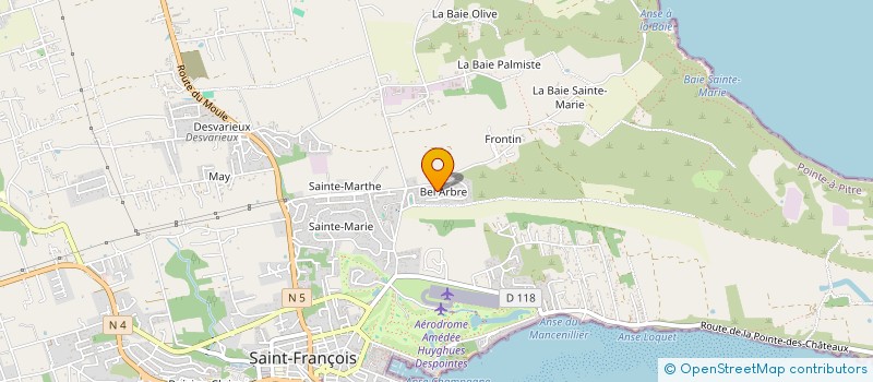 localisation de l'entreprise MONSIEUR XAVIER ROSSY à SAINT-FRANCOIS