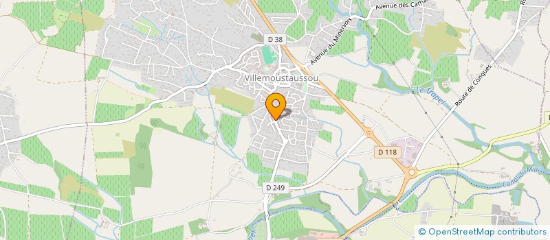 localisation de l'entreprise MONSIEUR XAVIER ROUANET  VILLEMOUSTAUSSOU