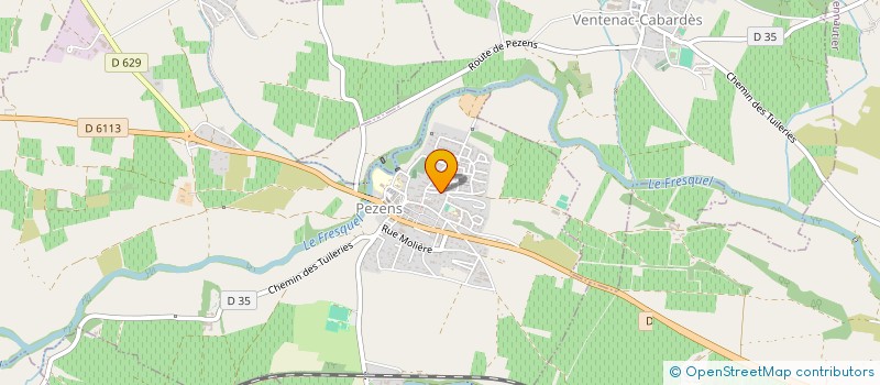 localisation de l'entreprise MONSIEUR XAVIER ROUGER  PEZENS