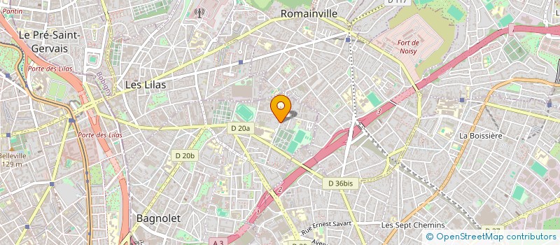 localisation de l'entreprise MONSIEUR XAVIER ROUSSELLE à BAGNOLET