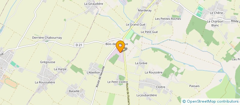 localisation de l'entreprise MONSIEUR XAVIER ROUX  SAINT-MARTIN-LA-PALLU