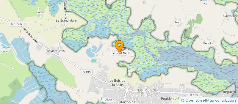 localisation de l'entreprise MONSIEUR XAVIER ROUX à LE TOUR-DU-PARC
