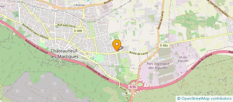 localisation de l'entreprise MONSIEUR XAVIER ROUX  CHATEAUNEUF-LES-MARTIGUES