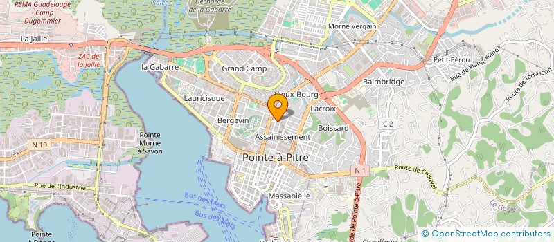 localisation de l'entreprise MONSIEUR XAVIER ROY à POINTE A PITRE