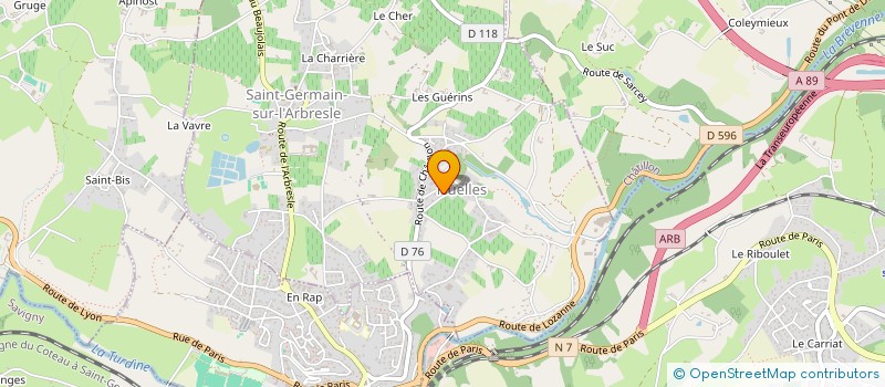 localisation de l'entreprise MONSIEUR XAVIER RUEDIN  SAINT-GERMAIN-NUELLES