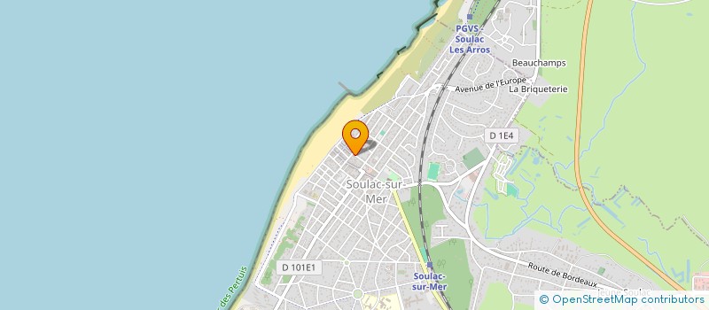 localisation de l'entreprise MONSIEUR XAVIER SAINT-LEGER  SOULAC-SUR-MER