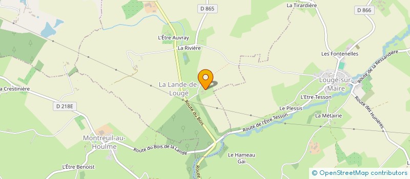 localisation de l'entreprise MONSIEUR XAVIER SAINT-LEGER à LA LANDE DE LOUGE