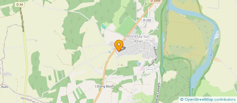 localisation de l'entreprise MONSIEUR XAVIER SAINTY  MONETAY-SUR-ALLIER