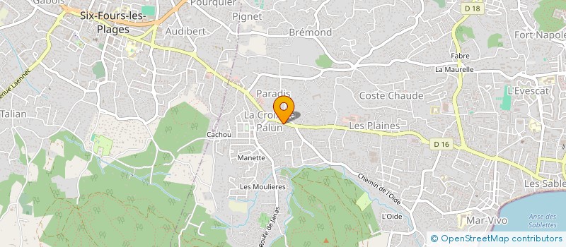 localisation de l'entreprise MONSIEUR XAVIER SALA à LA SEYNE-SUR-MER