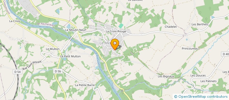 localisation de l'entreprise MONSIEUR XAVIER SALOME à LE MENOUX