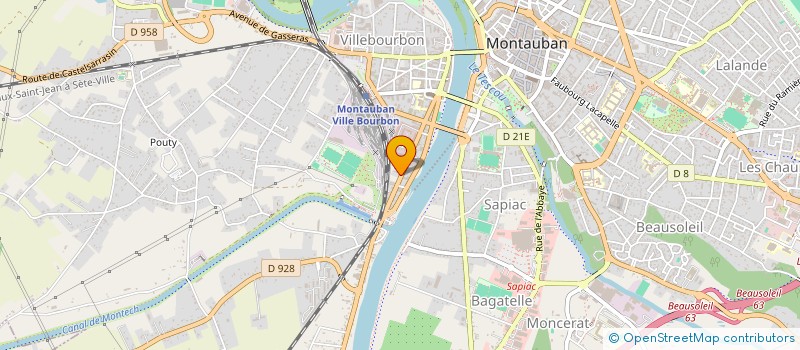 localisation de l'entreprise MONSIEUR XAVIER SALVADORI  MONTAUBAN
