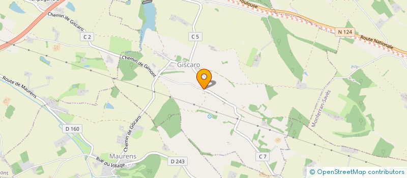 localisation de l'entreprise MONSIEUR XAVIER SANSON  MONTIRON