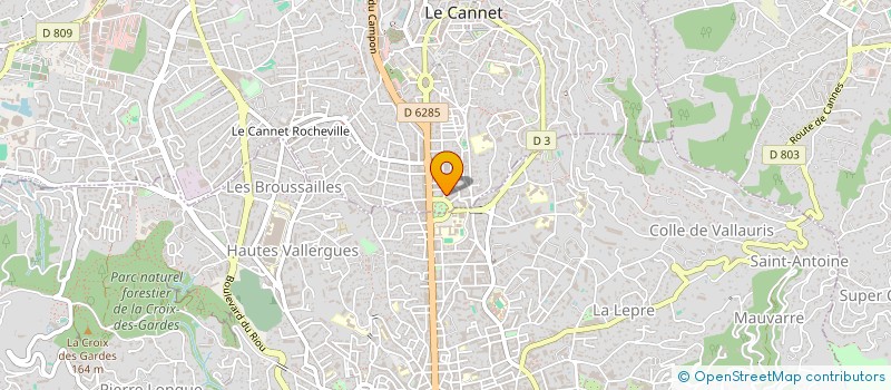 localisation de l'entreprise MONSIEUR XAVIER SASSI à LE CANNET