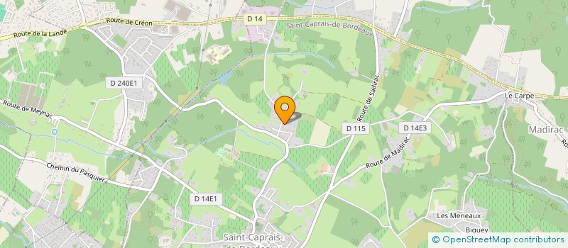 localisation de l'entreprise MONSIEUR XAVIER SAVALLE  SAINT-CAPRAIS-DE-BORDEAUX