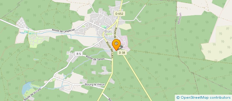 localisation de l'entreprise MONSIEUR XAVIER SAVALLE  BIAS