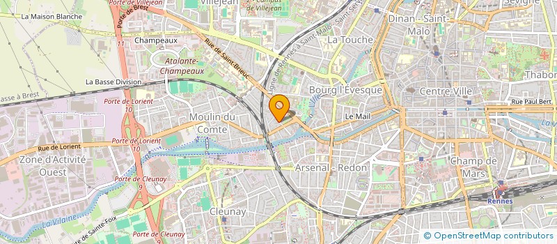 localisation de l'entreprise MONSIEUR XAVIER SCHEINKMANN  RENNES