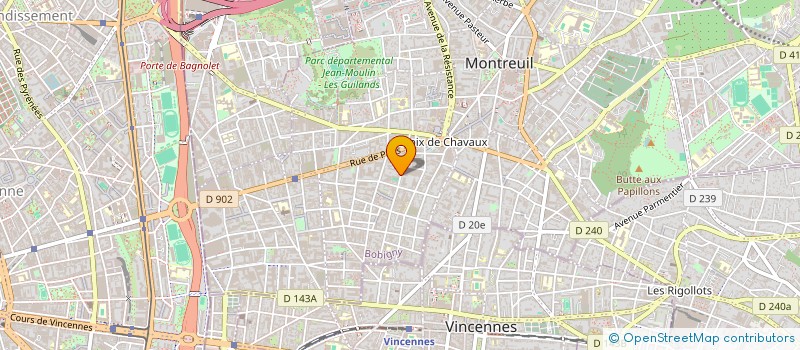 localisation de l'entreprise MONSIEUR XAVIER SCHIVRE à MONTREUIL