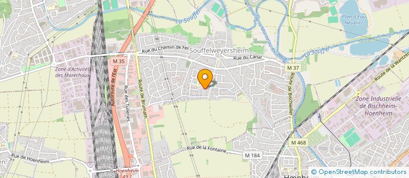 localisation de l'entreprise MONSIEUR XAVIER SCHNEIDER  SOUFFELWEYERSHEIM