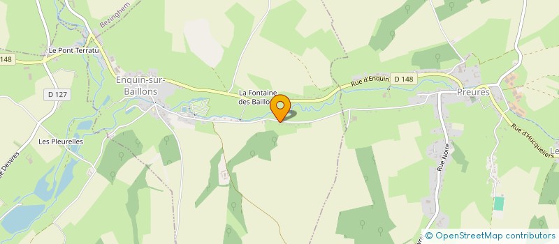 localisation de l'entreprise MONSIEUR XAVIER SCIANDRONE  ENQUIN-SUR-BAILLONS