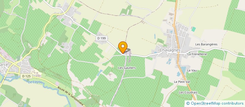 localisation de l'entreprise MONSIEUR XAVIER SECHET à BELLEVIGNE-EN-LAYON