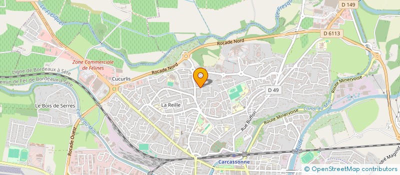 localisation de l'entreprise MONSIEUR XAVIER SENDER  CARCASSONNE