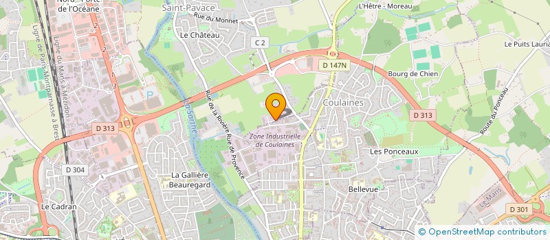 localisation de l'entreprise MONSIEUR XAVIER SERGENT  SAINT-PAVACE