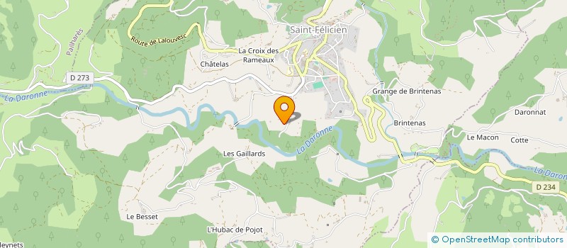 localisation de l'entreprise MONSIEUR XAVIER SEVE  SAINT-FELICIEN