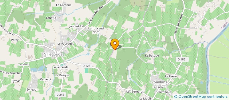 localisation de l'entreprise MONSIEUR XAVIER SIGNAC  SAILLANS