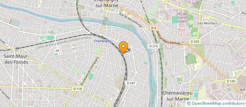 localisation de l'entreprise MONSIEUR XAVIER SIMON  SAINT-MAUR-DES-FOSSES