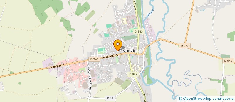 localisation de l'entreprise MONSIEUR XAVIER SIMON  VOUZIERS