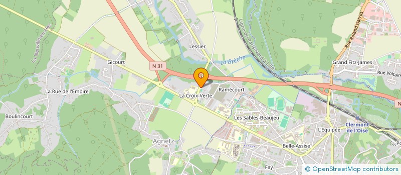 localisation de l'entreprise MONSIEUR XAVIER SIMONNEAUX  CLERMONT