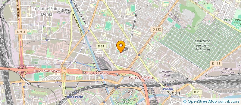 localisation de l'entreprise MONSIEUR XAVIER SITBON  AUBERVILLIERS