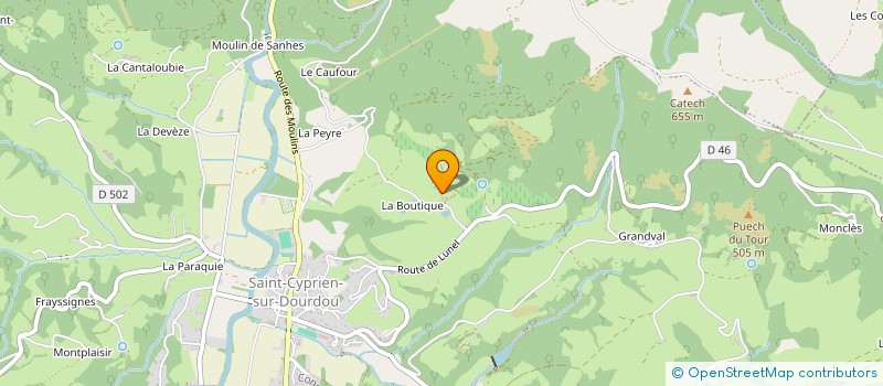localisation de l'entreprise MONSIEUR XAVIER SOLIGNAC à CONQUES-EN-ROUERGUE