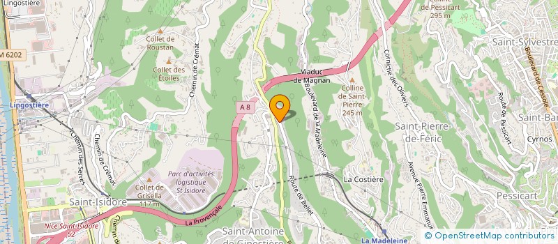 localisation de l'entreprise MONSIEUR XAVIER SOLINA  NICE