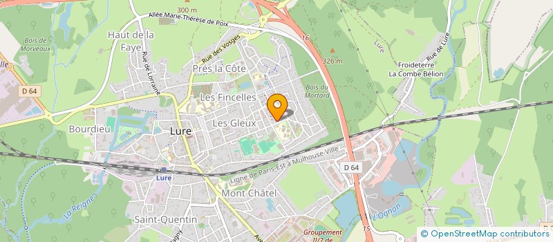 localisation de l'entreprise MONSIEUR XAVIER SONRIER à LURE
