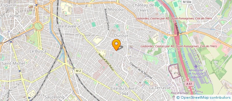 localisation de l'entreprise MONSIEUR XAVIER SOUDAN  TOULOUSE